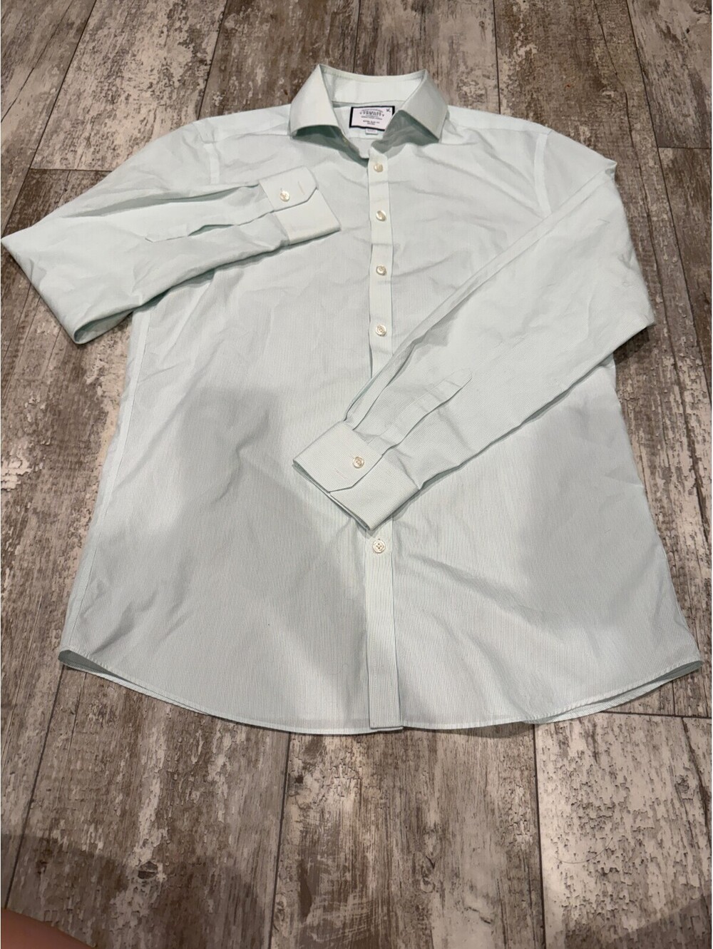 Charles Tyrwhitt Mens 16.5 36 Mint Extra Slim Dress Shirt